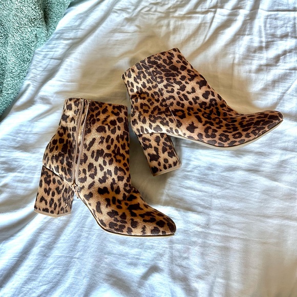 Charlotte Russe Shoes - Never worn leopard booties